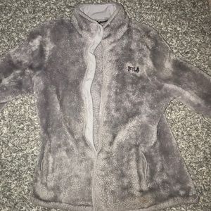 Fluffy Fila zip up!